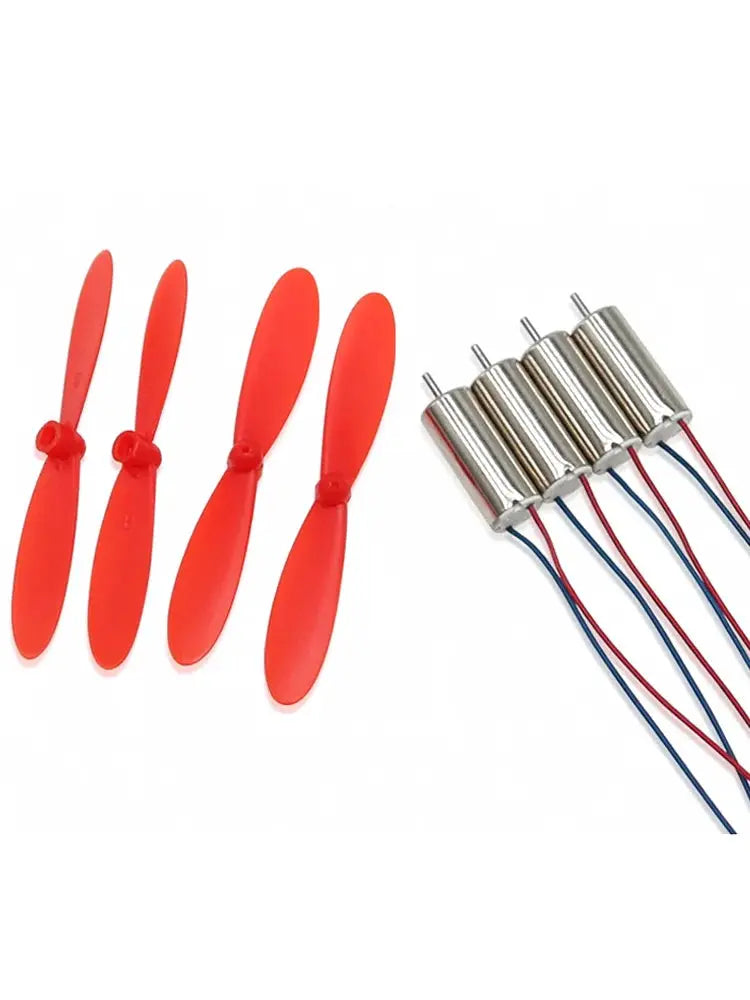 4 X DIY DC 3.7V 50000RPM 716 Hollow Cup Coreless High-speed Motor with 4 X 55MM Propeller Cw CCW for DIY Micro FPV Quadcopter by InterCyprus Trading Ltd