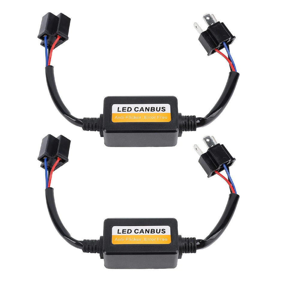 Pachet de 2 Decodoare LED H4 CANbus 9-16V Plug and Play Rezistor pentru Faruri Anti Flicker