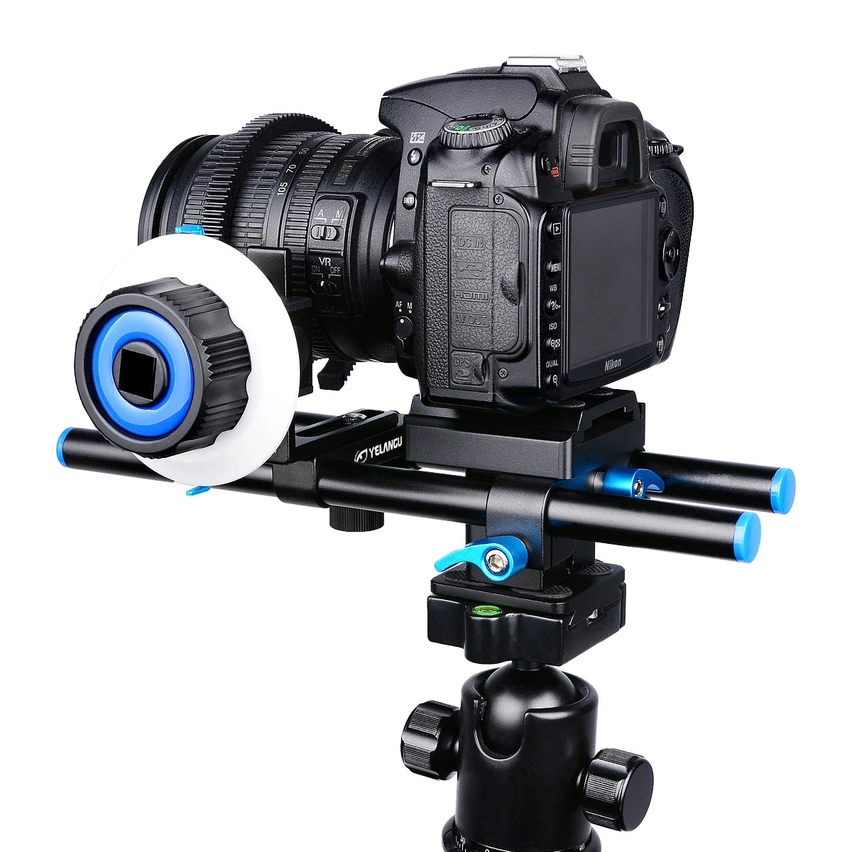 YELANGU Portable Mini Follow Focus Wireless Lens Control for DSLR and BMPCC 4K