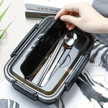 Easy Clean Bento Container - Leak Proof Stainless Steel