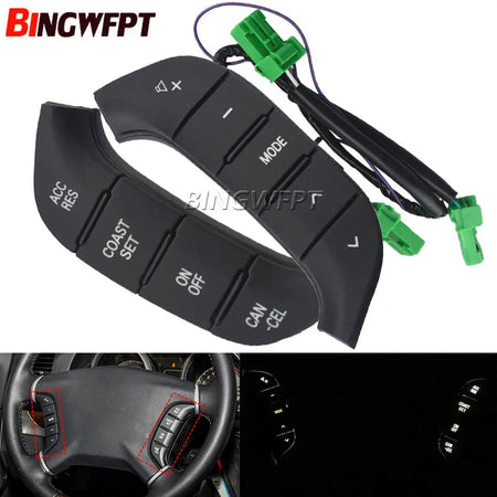 Multifunction Steering Wheel Switch Audio Radio Control 84250-PJL for Mitsubishi Pajero Audio Button by InterCyprus Trading Ltd