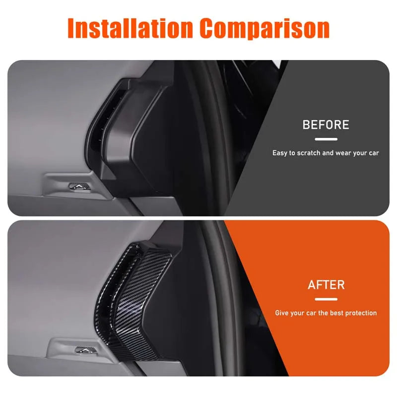 Marco de salida de aire de fibra de carbono ABS para BMW X3 G45 2025