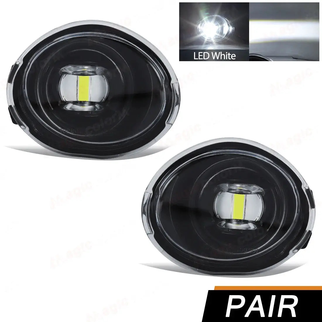 For BMW E39 M5 2001 2002 2003 E46 3 Series M3 2002 2003 2004 2005 2006 Fog Lights Headlight Front Driving Lamp Halogen LED Bulbs by InterCyprus Trading Ltd