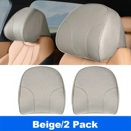 Vtear Universal Car Neck Pillow Memory Foam Headrest Cushion Slip On Elastic Strap Breathable Perforated Neck Relief Accessories by InterCyprus Trading Ltd