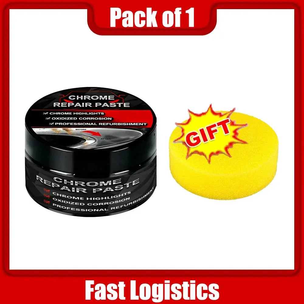 Polishing Paste for Chrome Plated Cars Fix Scratches on Door Handles Window Frames Car Logos Restore Surface Shine k*61 by InterCyprus Trading Ltd