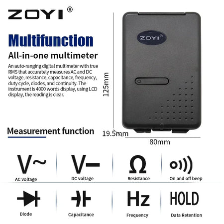 ZOYI VC921 Digital Multimeter &ndash; Pocket Capacitance Tester
