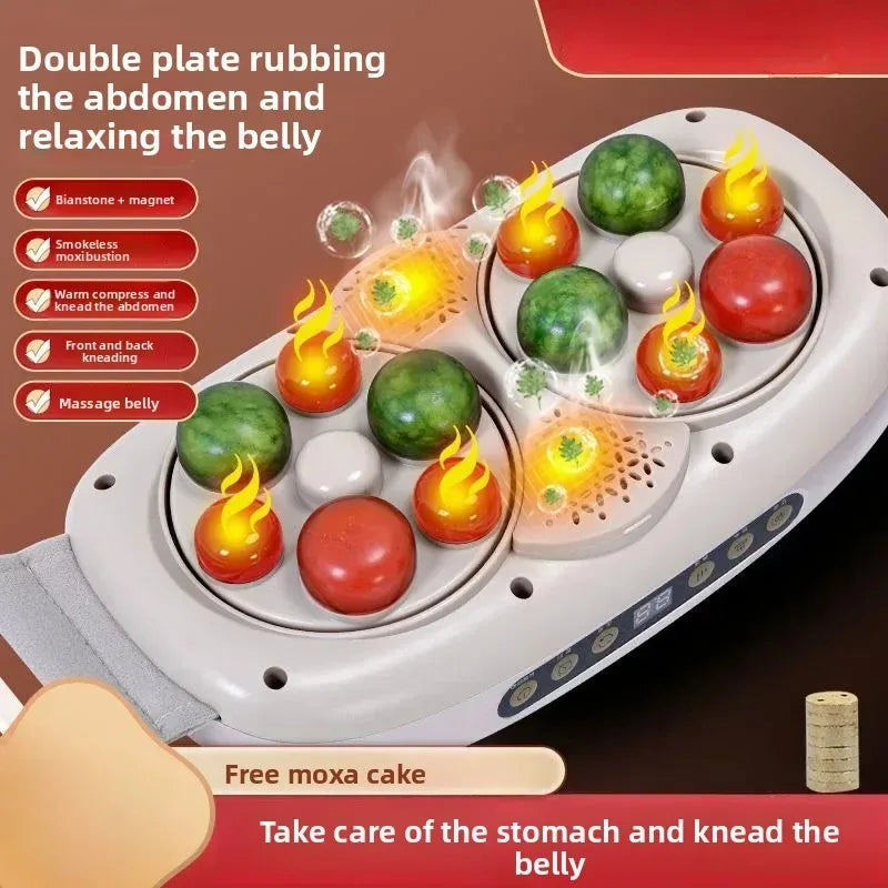 Μασάζ Κοιλιάς Με Αυτόματη Θέρμανση, Ασύρματη Διπλή Δισκός Για Αδυνάτισμα