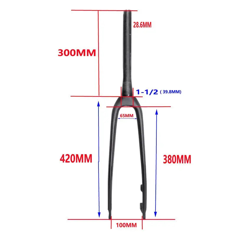 BUCKLOS Carbon MTB Fork Ultralight Mountain Bike Hard Fork 26/27.5er Matte/Gloss Bicycle Forks 100mm Width Cycling Front Forks by InterCyprus Trading Ltd