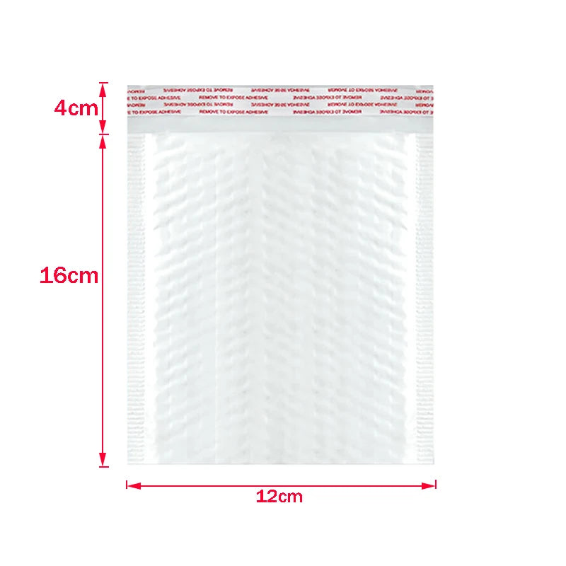 ALSMT Shockproof White Foam Envelope Bubble Bags - Pack of 50 12x16cm   50pcs