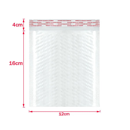 ALSMT Shockproof White Foam Envelope Bubble Bags - Pack of 50 12x16cm   50pcs