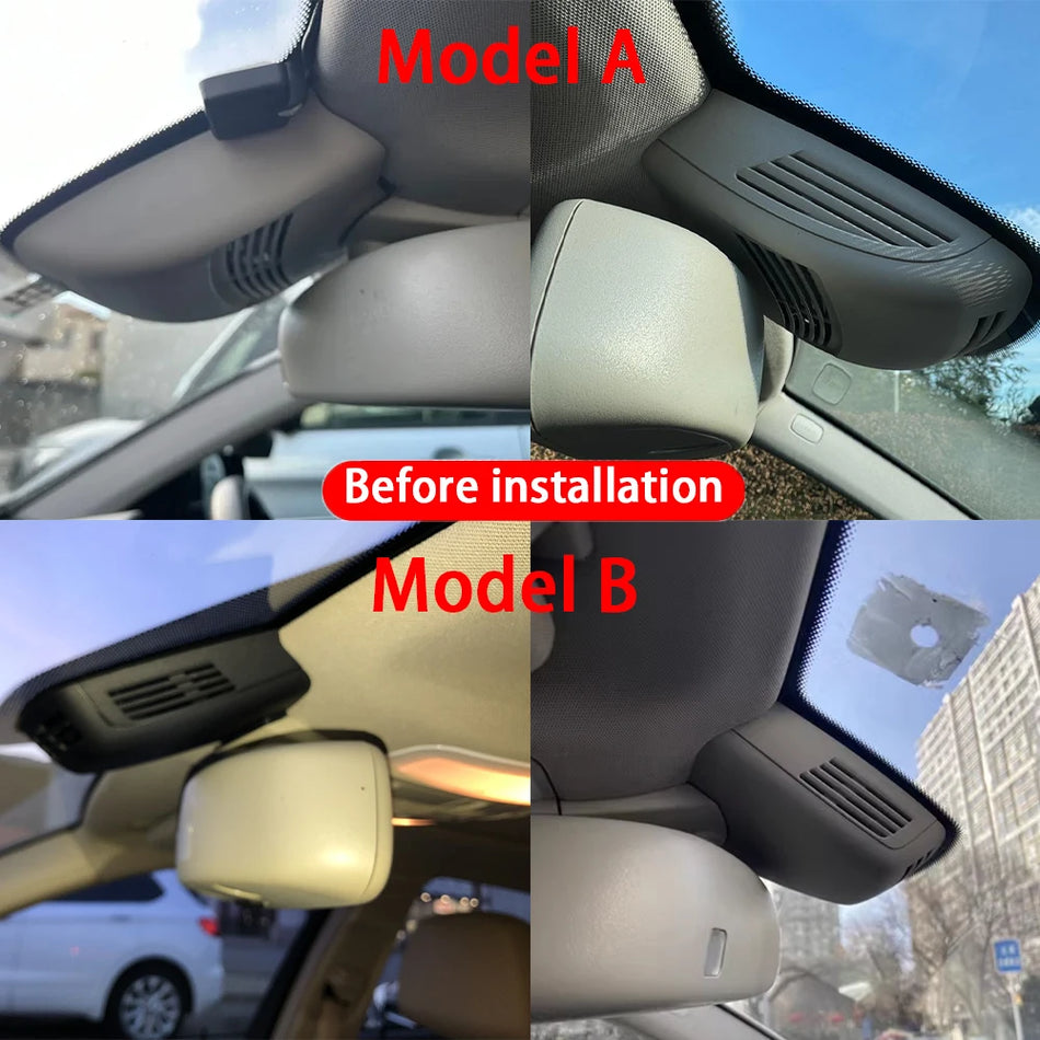 Mercedes-Benz W204 W212 C207 A207 için WiFi'lı 4K Ön ve Arka Dash Cam