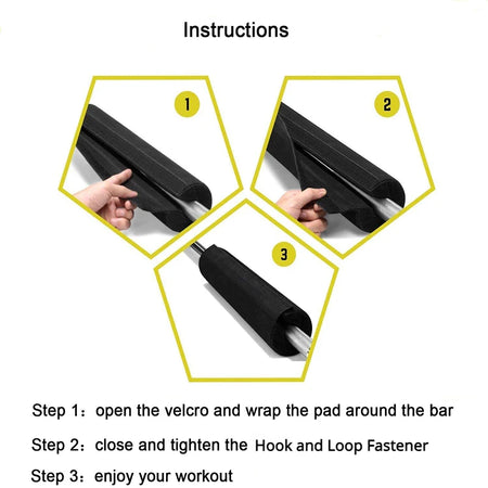 Neck Shoulder Protector Gym Pull Up Gripper - Barbell Pad for Squat &amp; Weight Lifting