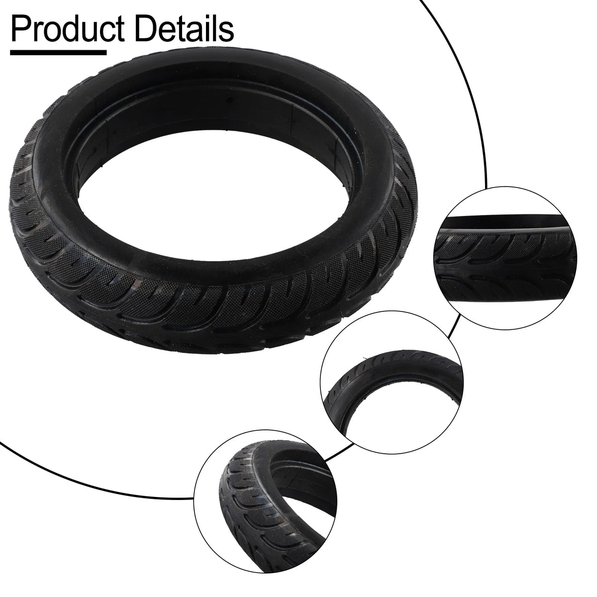 8-Inch Solid Tyre for 200x45 Electric Scooters and Balance Bikes