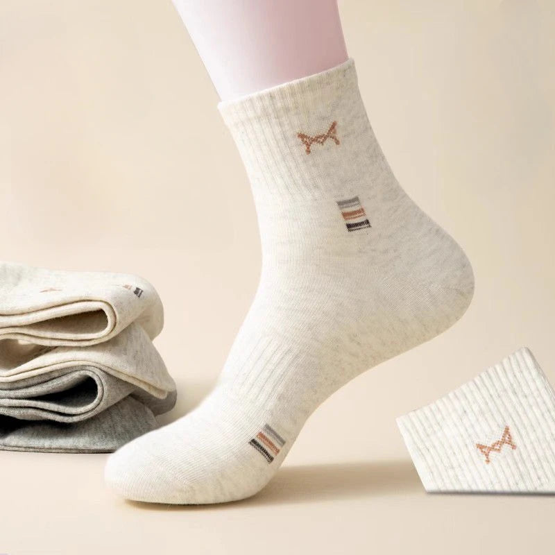 Sosete din bumbac Xiaomi pentru bărbați, respirabile, până la jumătatea gambei, antibacteriene 