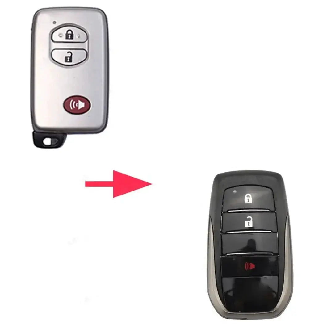 2/3/4 Buttons Modified Flip Key Case for Toyota 2008-2023 Land Cruiser 200 Prado 150 LC200 LC150 Remote Control Key Upgrade by InterCyprus Trading Ltd