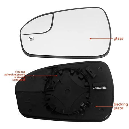 For Ford Fusion 2013-2020 USA version Side Mirror Glass Replacement Left Right Heated Convex Wing Door Lens by InterCyprus Trading Ltd