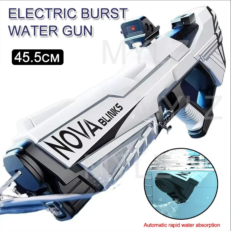 Automatic Electric Water Gun for Kids - High Capacity with Self-Absorption for Epic Outdoor Summer Water Battles