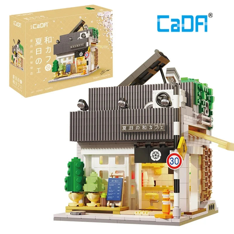 Cada Sushi House Bricks Set LED &ndash; Mini City Street Set With box 5