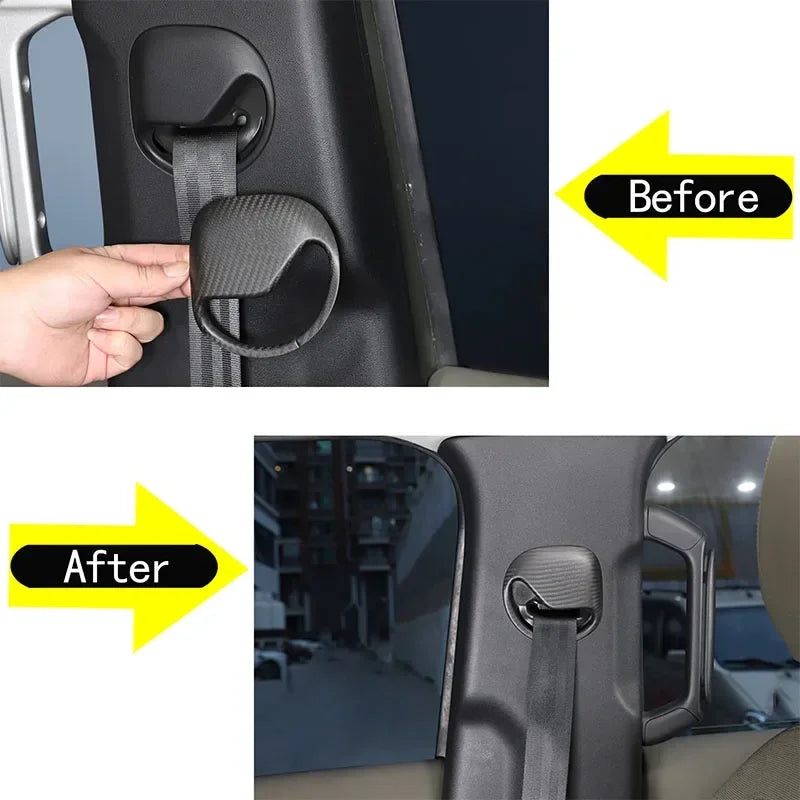 Samolepka na kryt bezpečnostního pásu z uhlíkových vláken Land Rover Defender 110