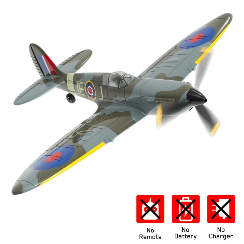 Volantex Spitfire RC Fighter Plane - 400mm, 4CH, One-Key Aerobatic, RTF PNP Plane / CHINA