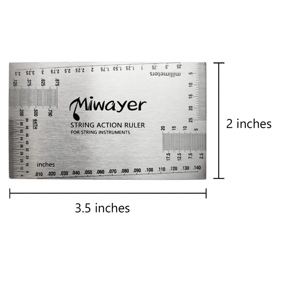Miwayer String Action Ruler Gauge &ndash; Precision Guitar Height