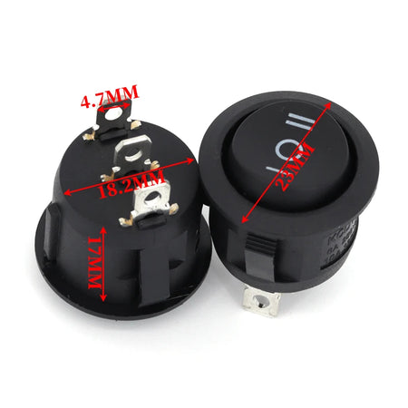 Round Rocker Switch &ndash; Vibrant LED Illumination