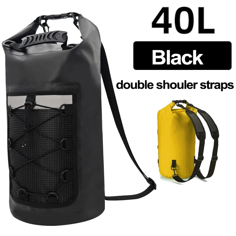 40L Floating Dry Bag &ndash; Floating Waterproof Dry Bag Outdoors Black 40L