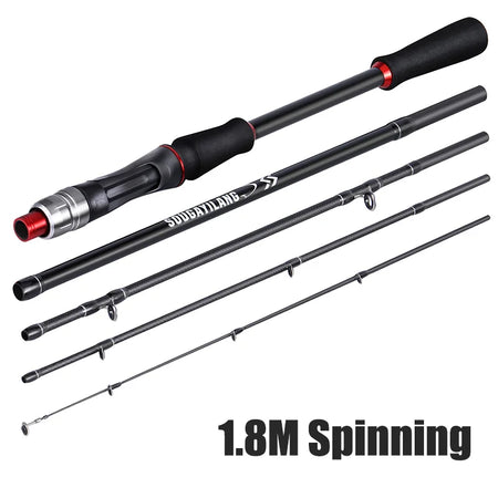 Sougayilang Carbon Fiber Fishing Rod - Lightweight &amp; Durable Lure Rod 1.8M Spinning