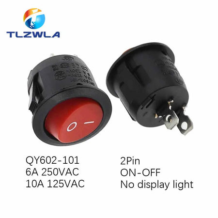 TLZWLA Round Rocker Switch &ndash; LED Illuminated Design for Versatile Usage