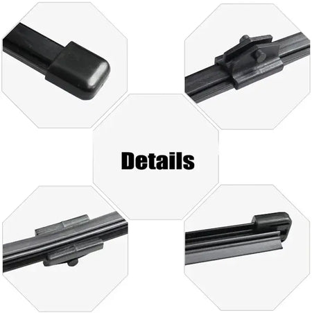 Misima Windshield Windscreen Wiper Blades Set For Audi A1 2010 2011 2012 2013 2014 2015 2016 17 Front Rear Window Kit 24"16"13" by InterCyprus Trading Ltd