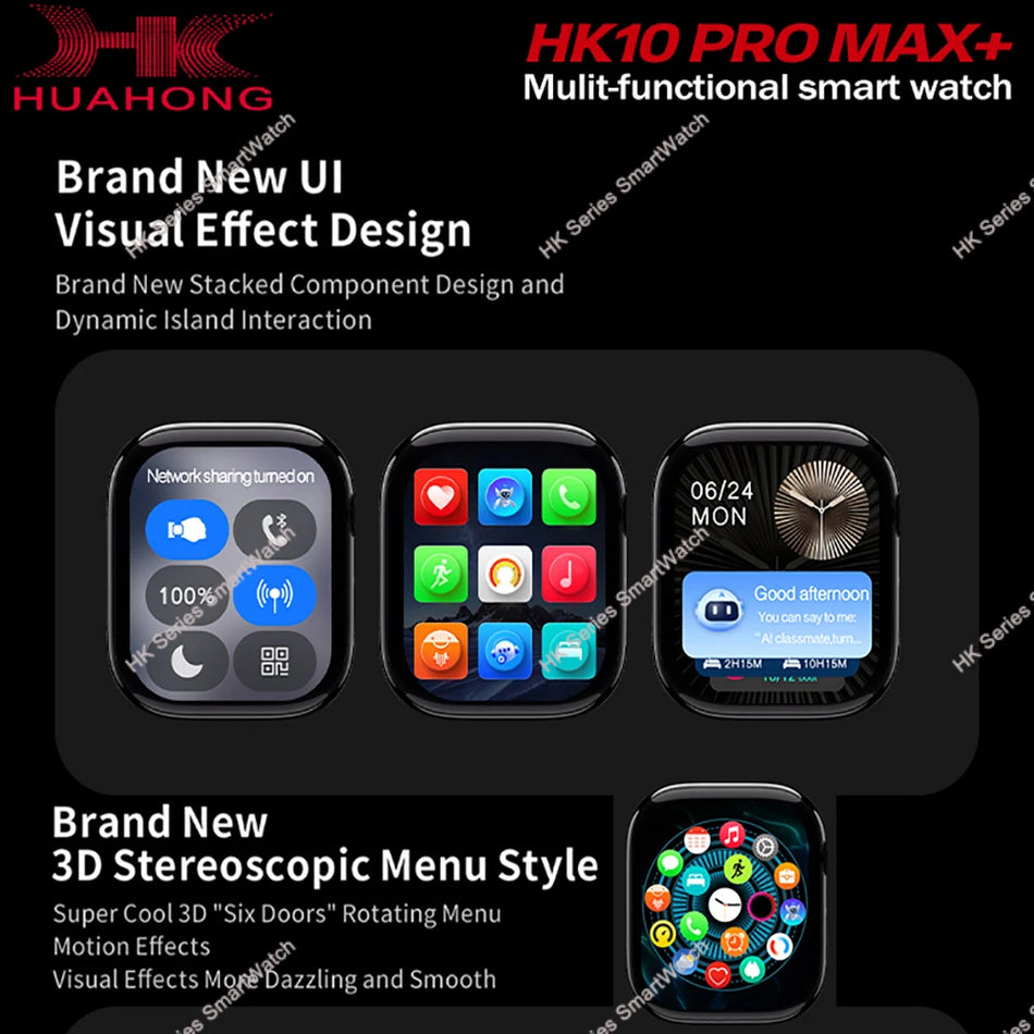 HK10 Pro Max GEN2 Smartwatch &ndash; AMOLED Display AI Assistant