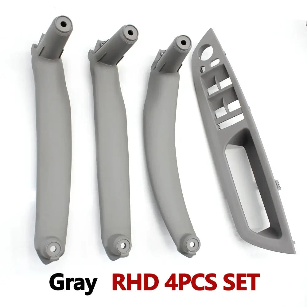 4PCS Set Car Front Driver Door Handle Armrest Cover Interior Door Pull Handle Panel Trim Cover For BMW X5 X6 E70 E71 2007-2013 by InterCyprus Trading Ltd