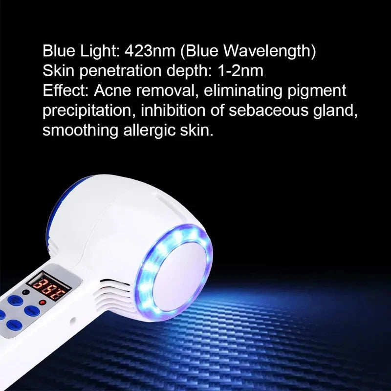 A0807 &ndash; Hot And Cold Double Head Massager With Blue Light