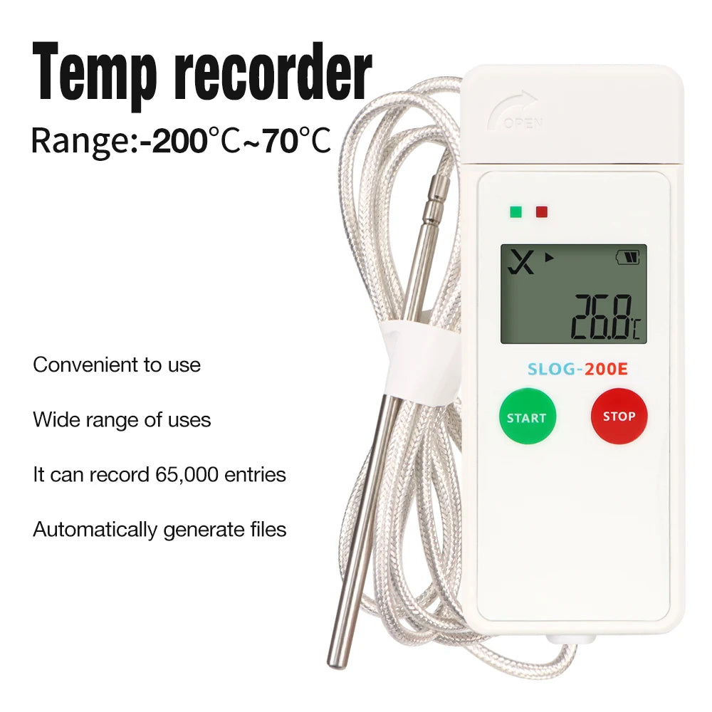 Ultra Low Temp Data Logger &ndash; LCD Display USB Temp Recorder SLOG-200E