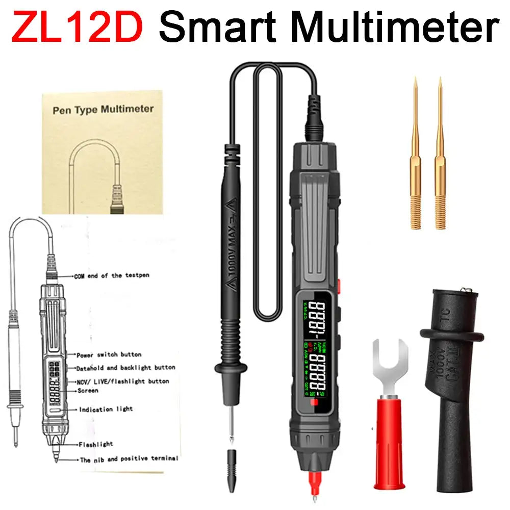 Kaemeasu Digital Multimeter NCV Non Contact Voltage Tester TASQ-12D Tool kits / CHINA