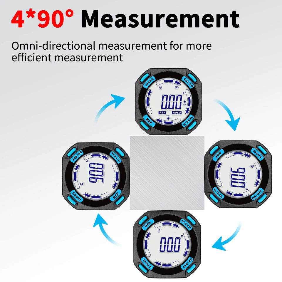 Aicevoos High Precision Digital Angle Gauge with Magnetic Sides