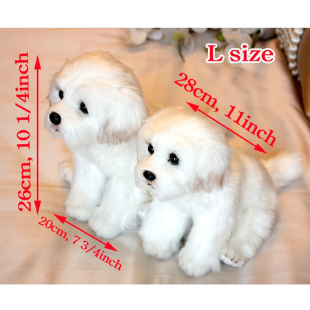 Miss Bloom Plush Maltese Stuffed Dog Doll