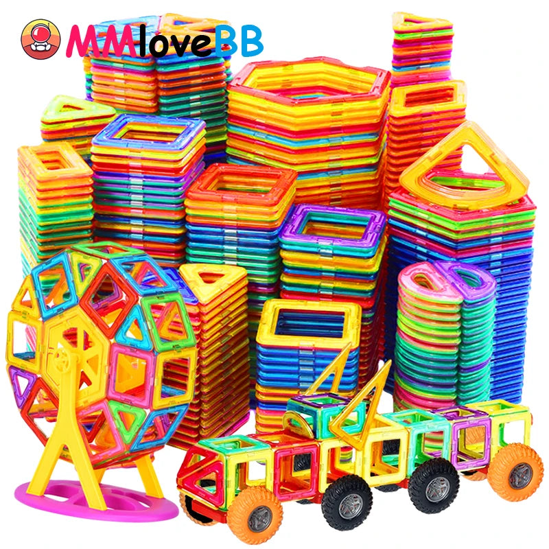 Large Magnetic Building Blocks Set for Kids - Educational STEM Toys for Boys and Girls Aged 4-12