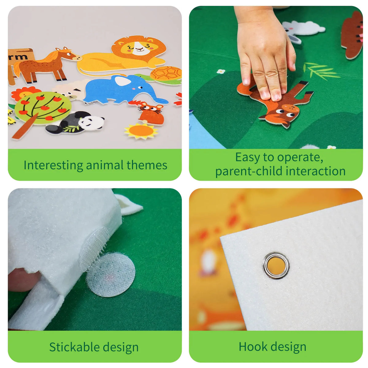 Felt Farm Zoo Storyboard Set 56pcs &ndash; Interactive Home Play