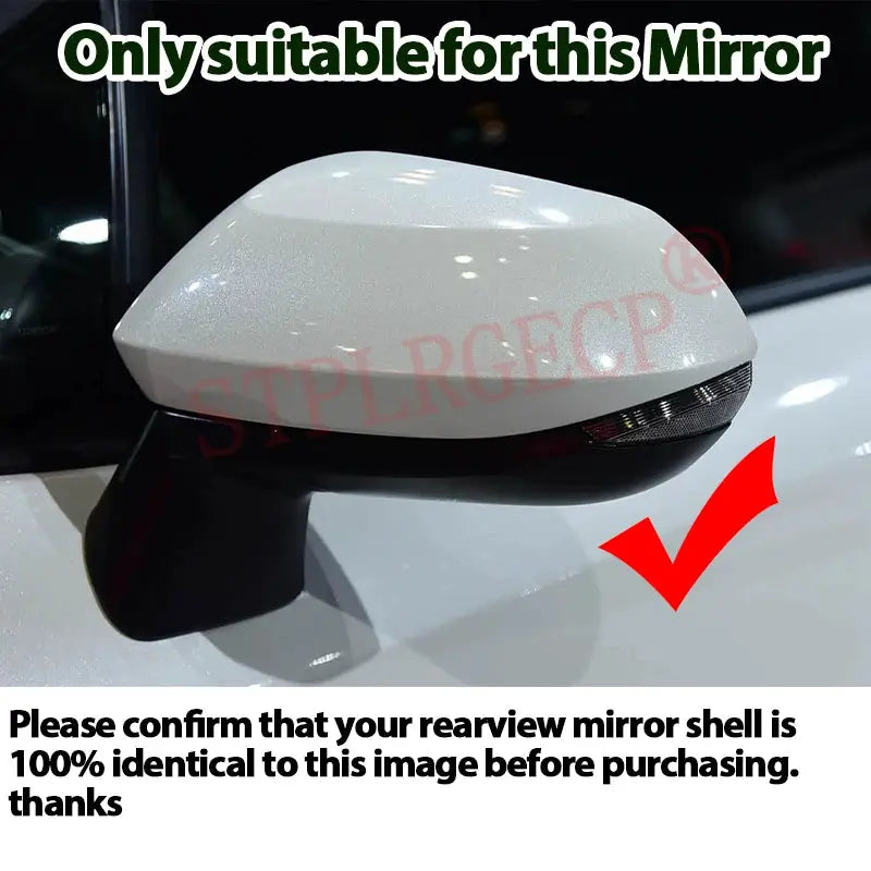 For Toyota Corolla E210 GR 2018-2023 2024 2025 Rearview Side Wing Mirror Cover Cap Glossy Black Add-on M Style Shell by InterCyprus Trading Ltd