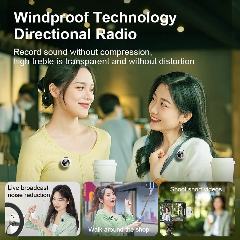 K31Pro Wireless Lavalier Microphone &ndash; Noise Cancelling Digital Display