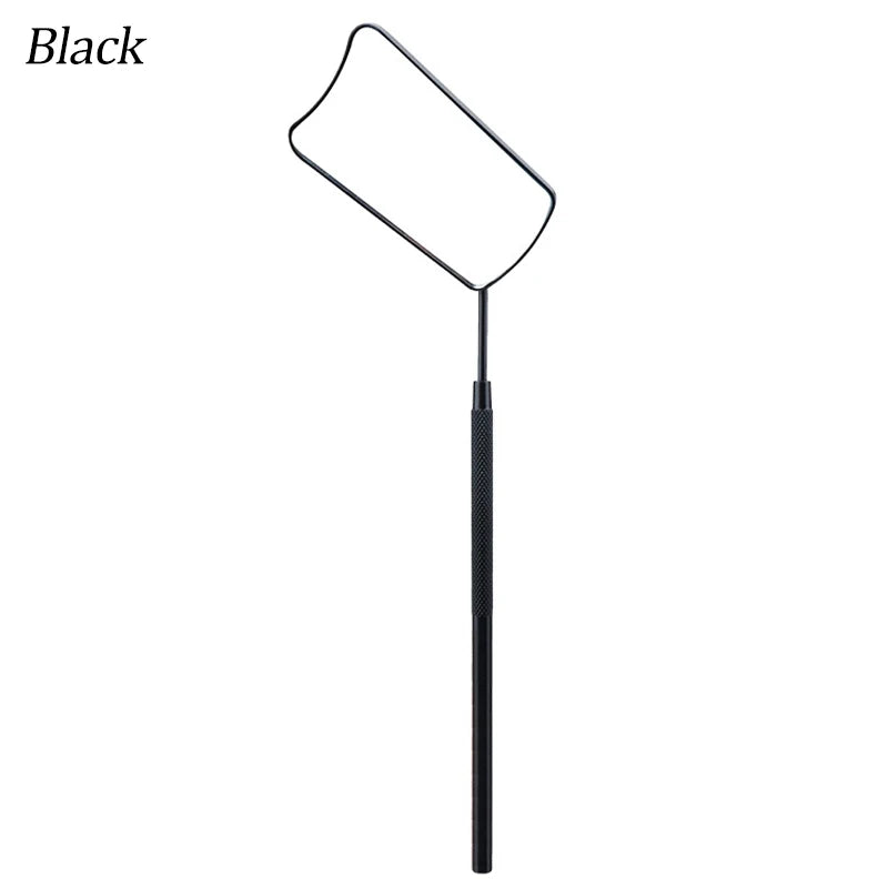 Portable Stainless Steel Grafting Eyelash Extension Checking Mirror Black