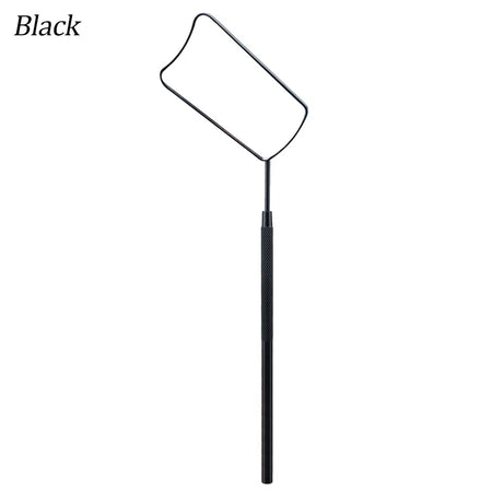 Portable Stainless Steel Grafting Eyelash Extension Checking Mirror Black