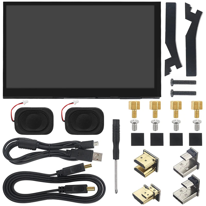 7 Inch Portable IPS LCD Touch Screen Monitor for Raspberry Pi &amp; PC With Speaker