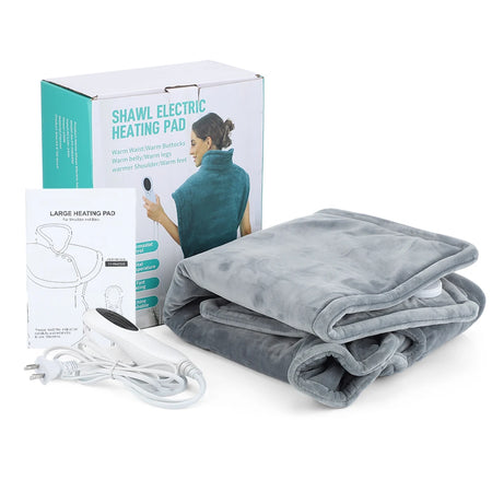 Electric Heating Pad Wrap Vest Neck Shoulders &ndash; Fast Heat US Plug 220-240V