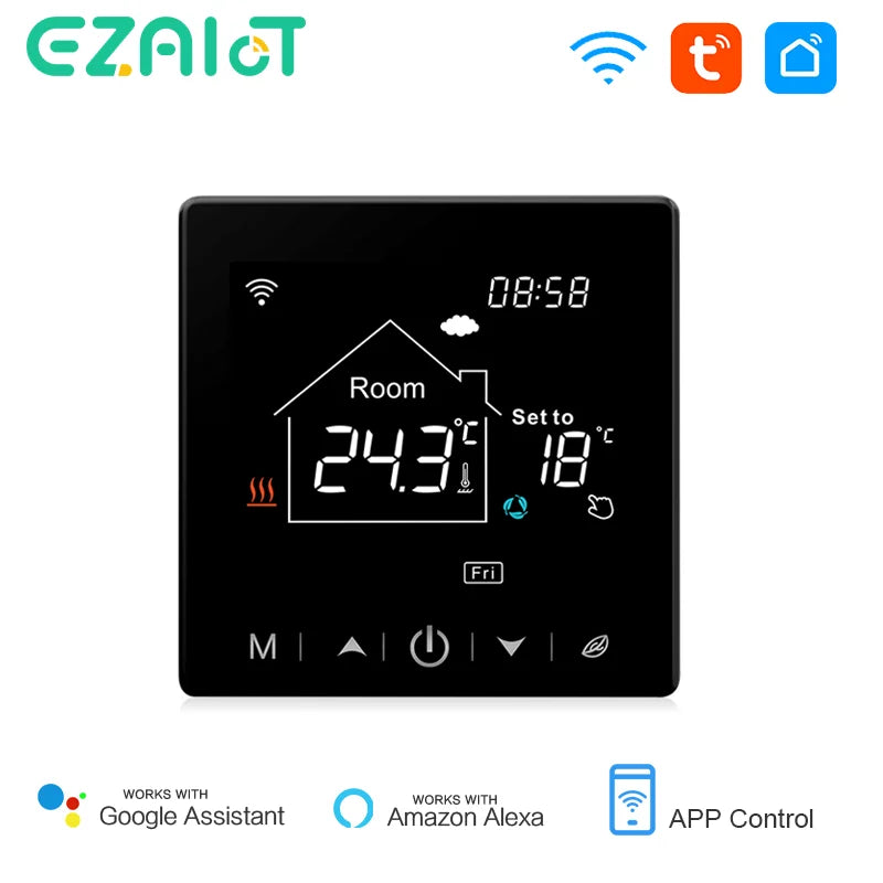 EZAIOT Floor Heating Thermostat &ndash; Tuya WiFi Alexa Ready