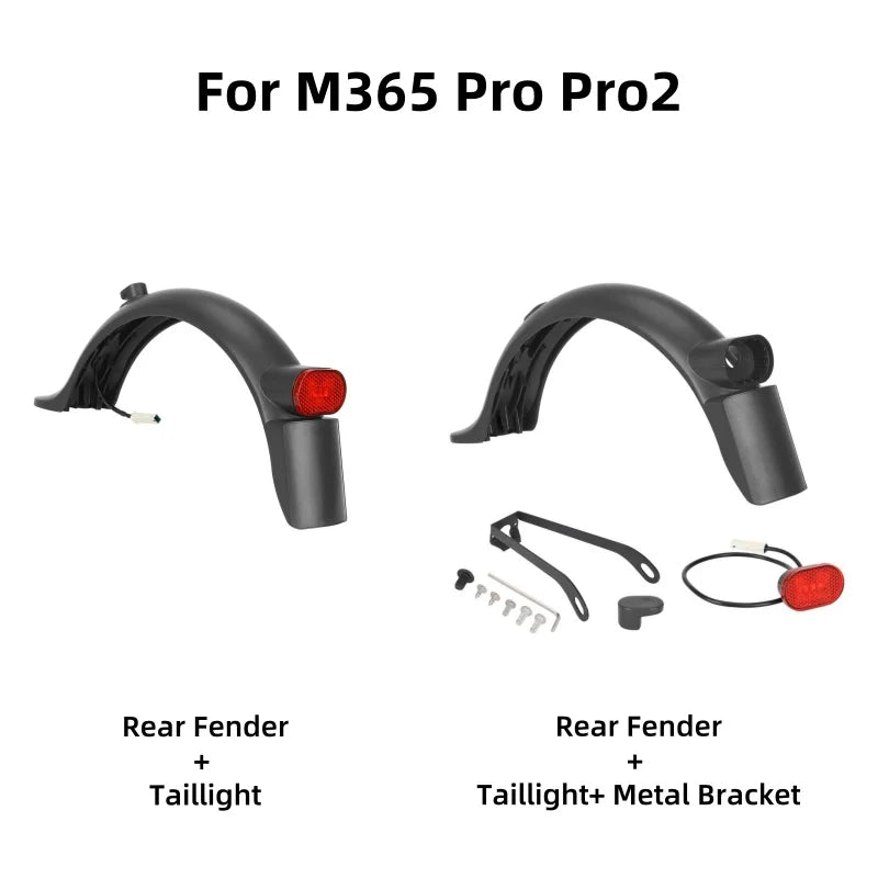 Xiaomi Scooter Rear Fender &ndash; Durable ABS Material with Taillight Bracket