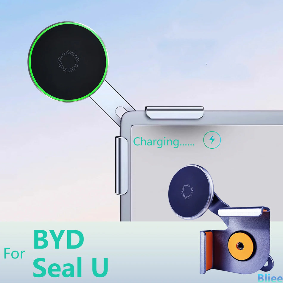 Supporto per telefono magnetico per auto BYD Seal U con caricatore MagSafe