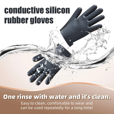 Electric Pulse Massage Gloves with Remote - EMS TENS for Full Body Relaxation