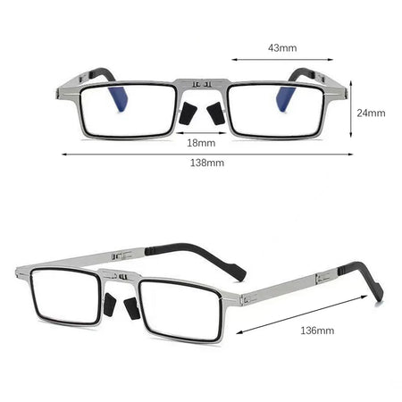 Portable Blue Light Blocking Reading Glasses for Men and Women